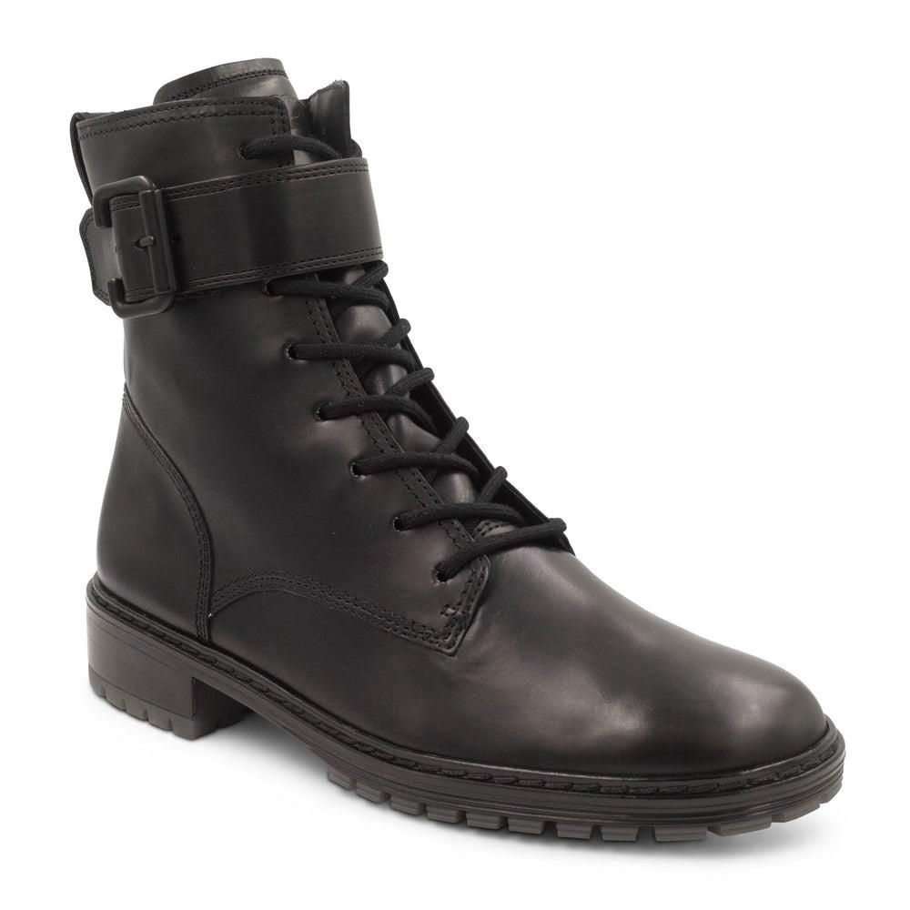 Bottes Paul Green Jared Noir Brushed Black Leather | GWV-5113882