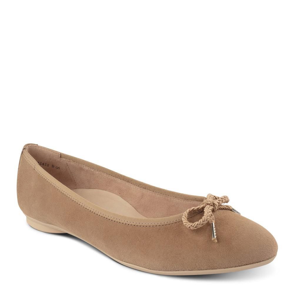 Flats Paul Green Maggie Marron Champagne Suede | MGT-3327417