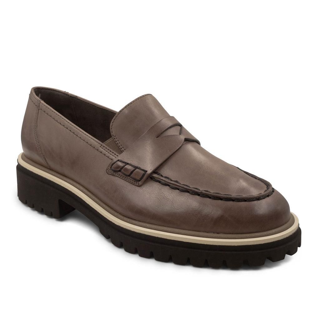 Mocassins Paul Green Justine Lug Marron Antelope Star Leather | HCX-1313543