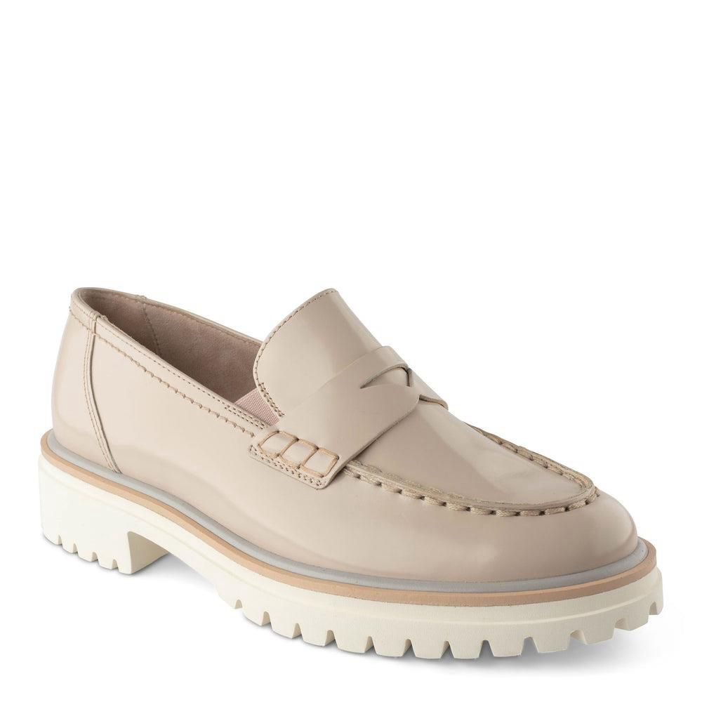 Mocassins Paul Green Lillian Beige Biscuit Brush Leather | FZB-7712014