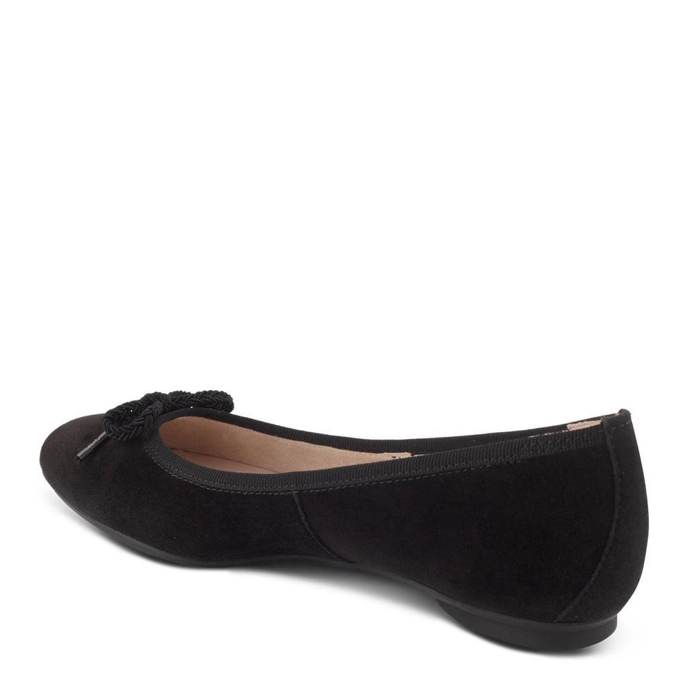 Flats Paul Green Maggie Noir Black Suede | MWJ-0580041