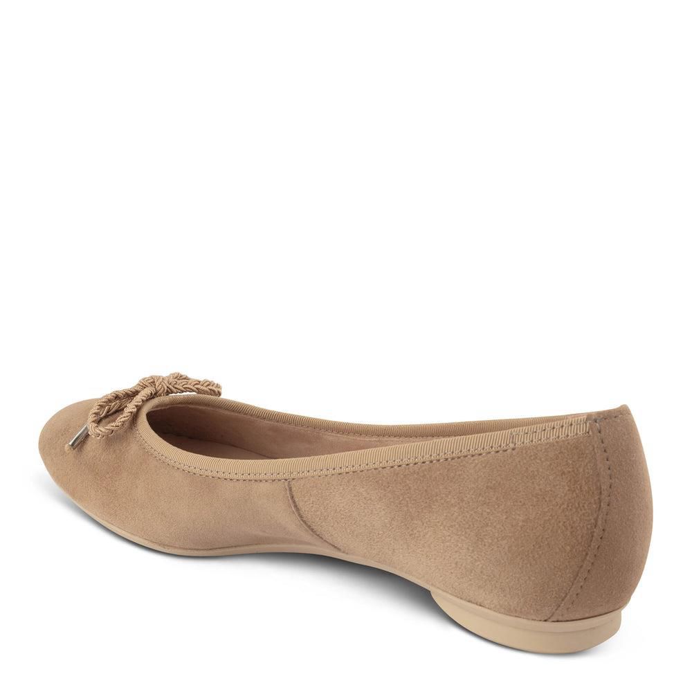 Flats Paul Green Maggie Marron Champagne Suede | MGT-3327417