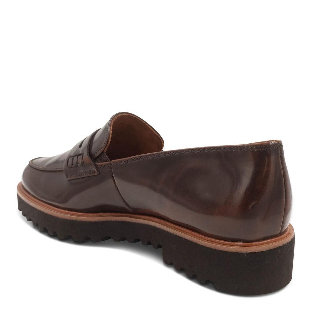 Mocassins Paul Green Jordan Lug Marron Saddle Polished Leather | HPB-2857990