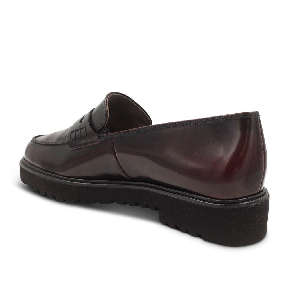 Mocassins Paul Green Jordan Lug Bordeaux Merlot Leather | MFE-0673701