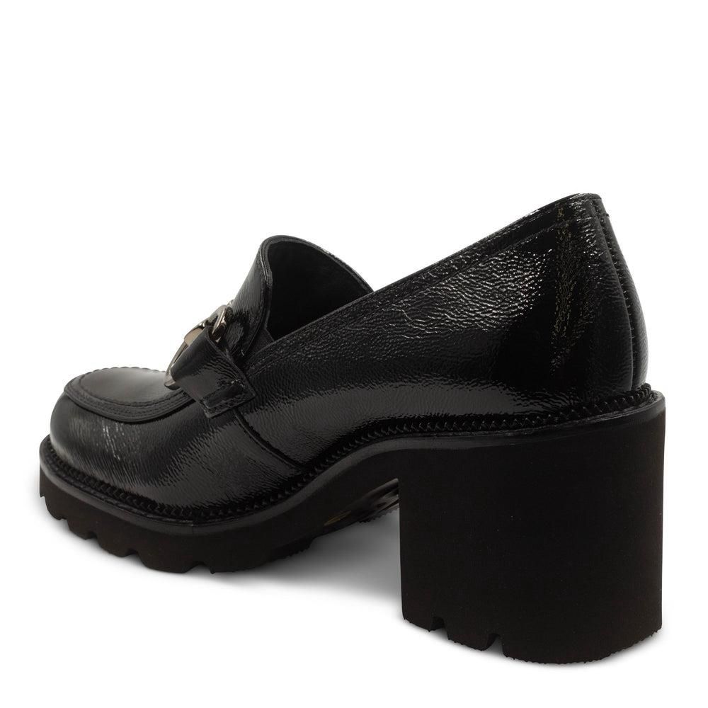 Mocassins Paul Green Kami Lug Noir Black Crinkled Patent | HSM-0549966