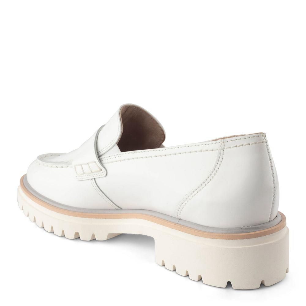 Mocassins Paul Green Lillian Blanche White Brush Leather | GRM-1061991