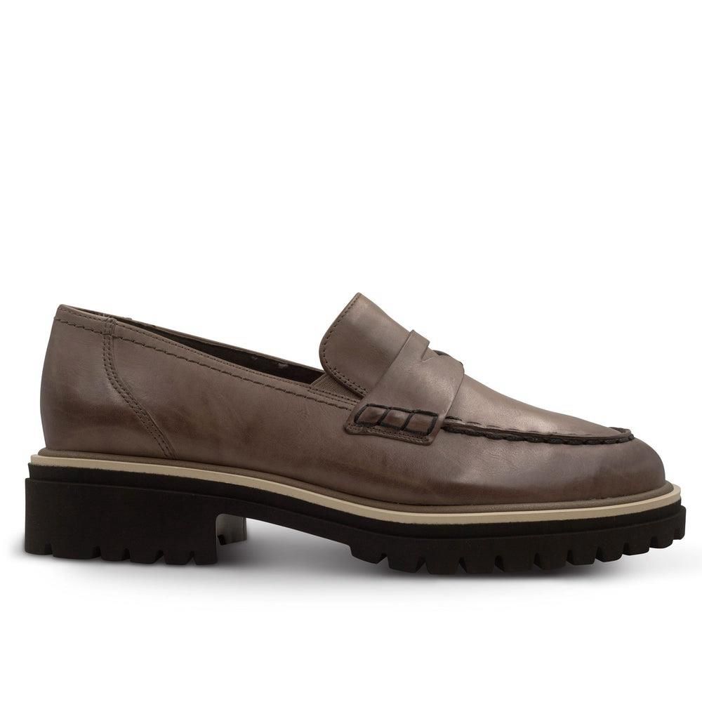 Mocassins Paul Green Justine Lug Marron Antelope Star Leather | HCX-1313543