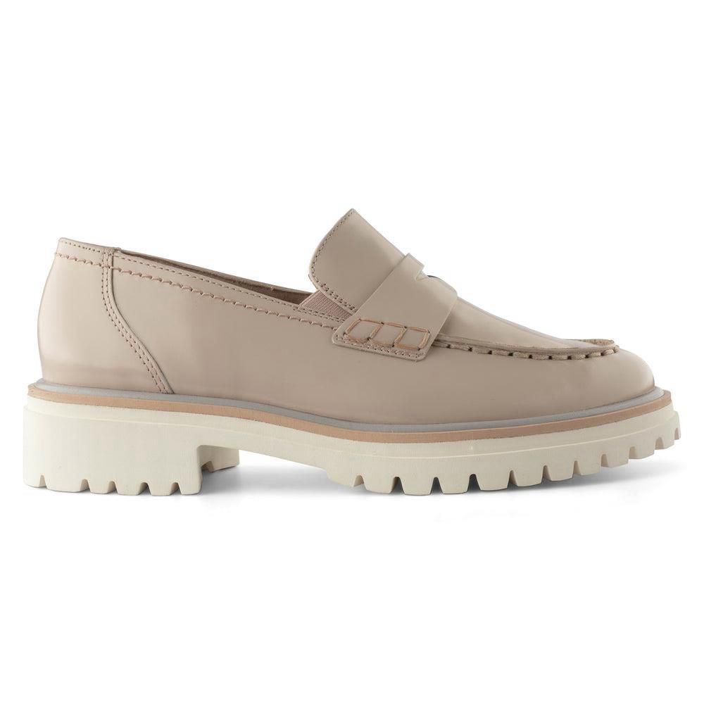 Mocassins Paul Green Lillian Beige Biscuit Brush Leather | FZB-7712014