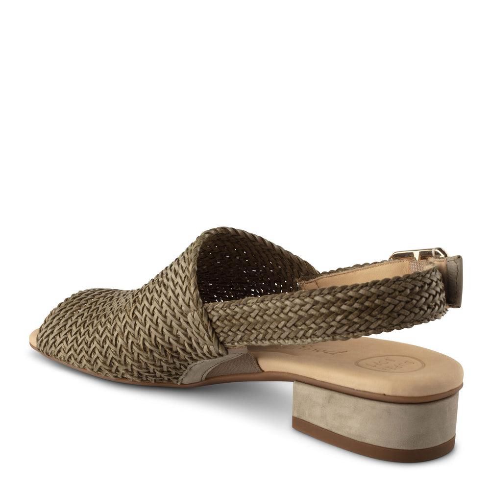 Sandales Paul Green Helena Vert Hunter Woven Nubuck | CUG-2858701