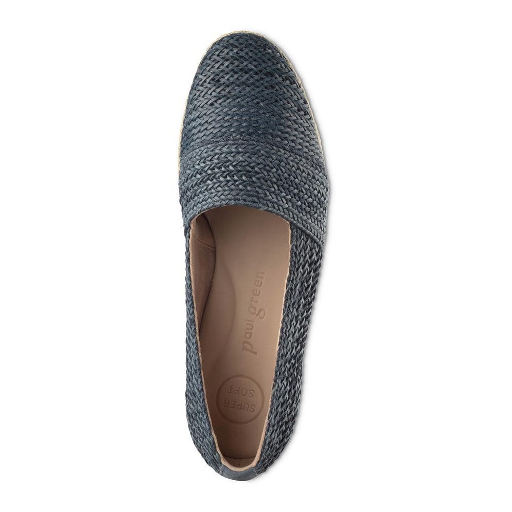 Espadrilles Paul Green Lori Bleu Indigo Woven | ROM-3231482