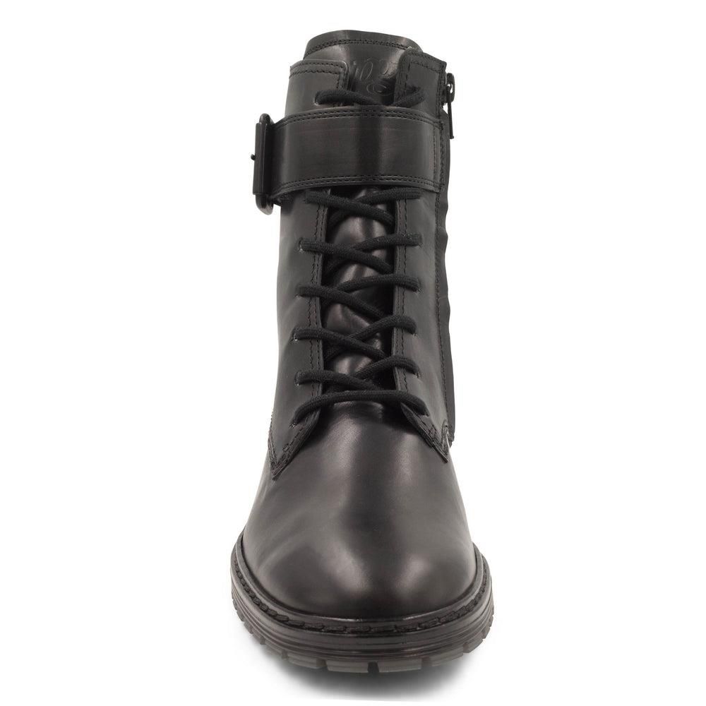 Bottes Paul Green Jared Noir Brushed Black Leather | GWV-5113882