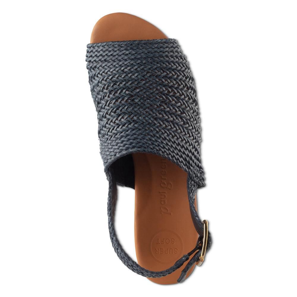 Sandales Paul Green Helena Bleu Indigo Woven | RQN-1194310