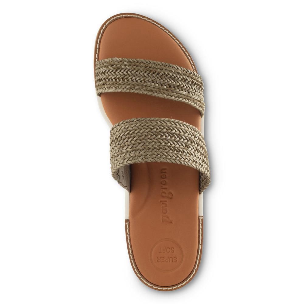 Sandales Paul Green Laguna Vert Hunter Woven | DKA-5323673