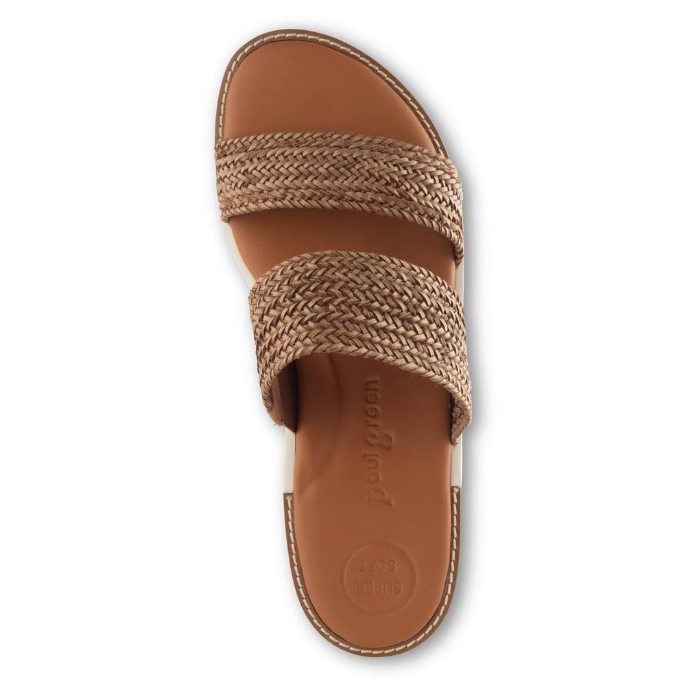 Sandales Paul Green Laguna Marron Cuoio Woven | VRA-9121756