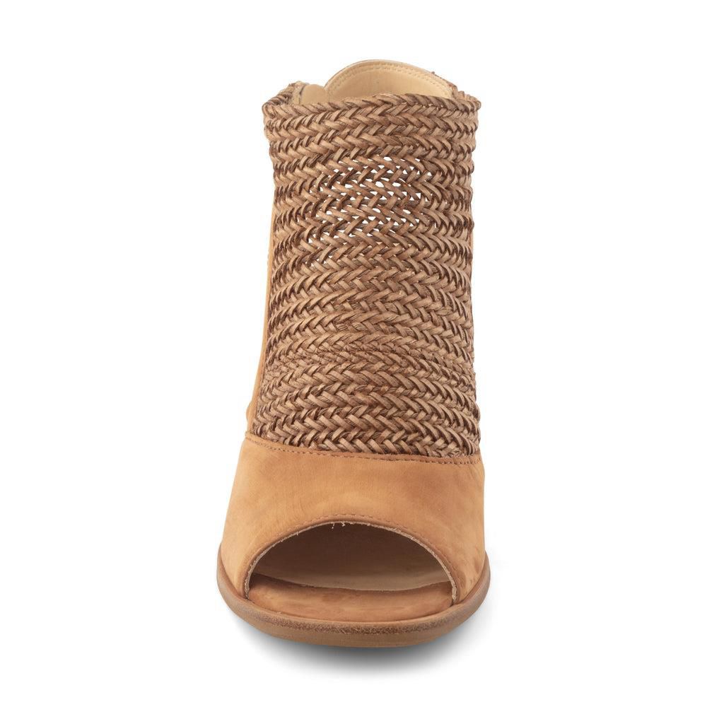 Sandales Paul Green Leilani Marron Sisal Cuoio Woven Nubuck | TTG-5350844