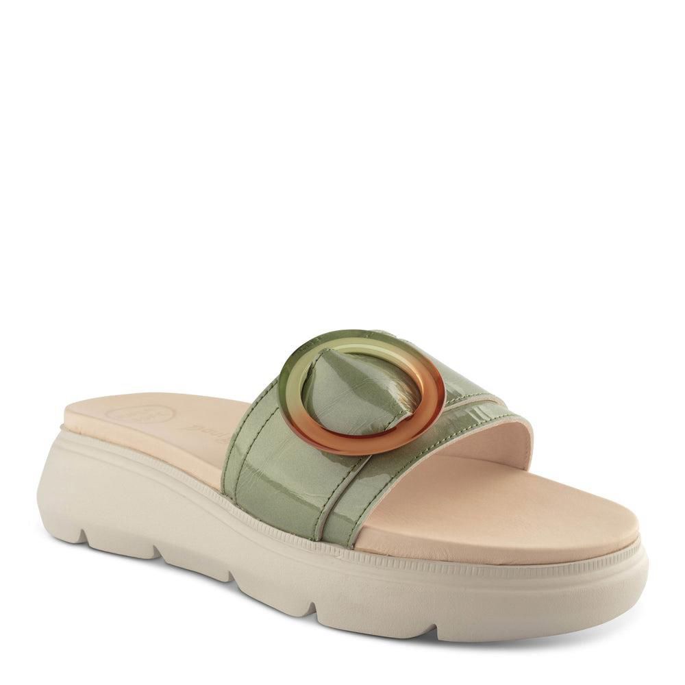 Sandales Paul Green Louise Vert Sage Patent | SLA-5520491