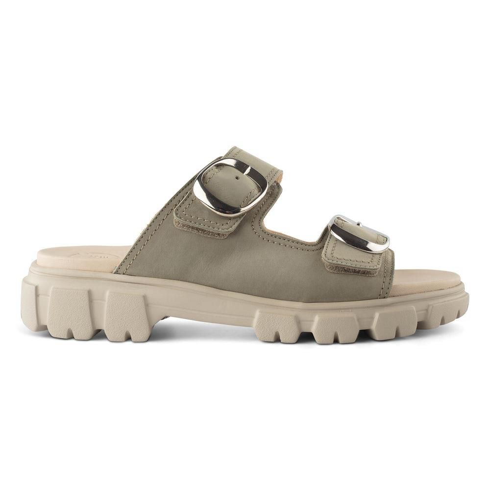 Sandales Paul Green Marina Vert Herb Nubuck | NTX-8792207