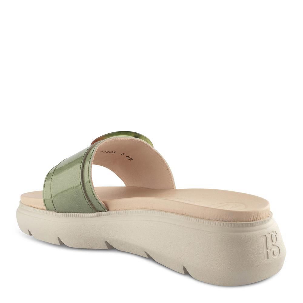 Sandales Paul Green Louise Vert Sage Patent | SLA-5520491