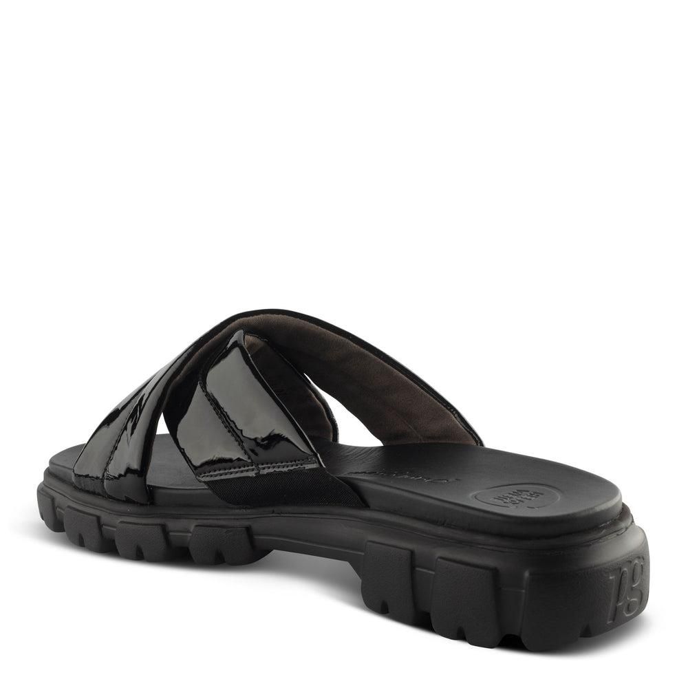 Sandales Paul Green Monique Noir Black Sport Patent | MZT-8203069