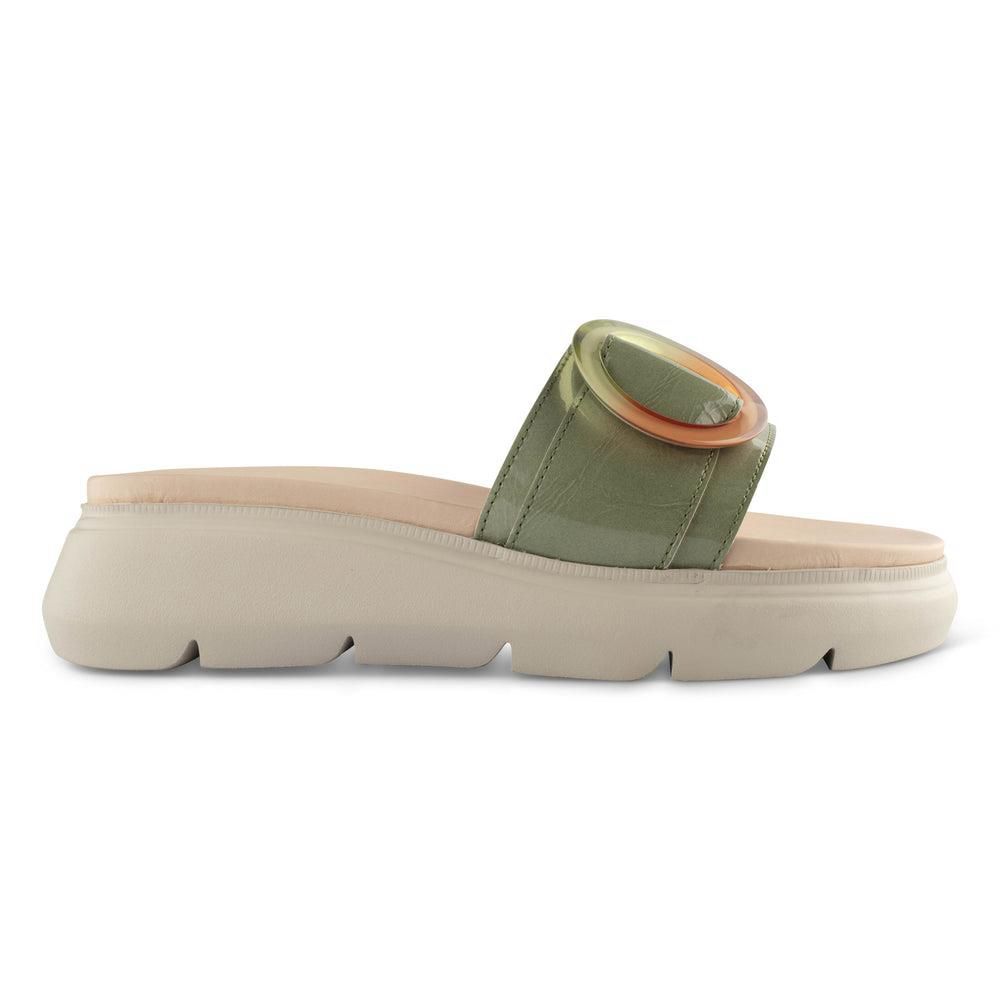 Sandales Paul Green Louise Vert Sage Patent | SLA-5520491