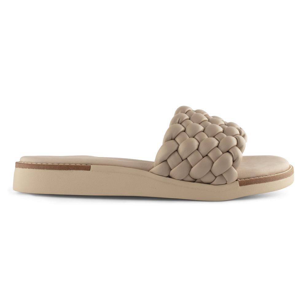 Sandales Paul Green Marcie Beige Dakar Soft Braid | PSB-9786315