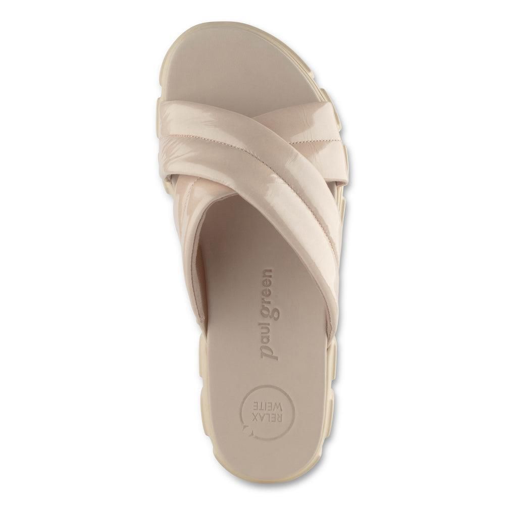 Sandales Paul Green Monique Beige Nude Sport Patent | VAH-6987050