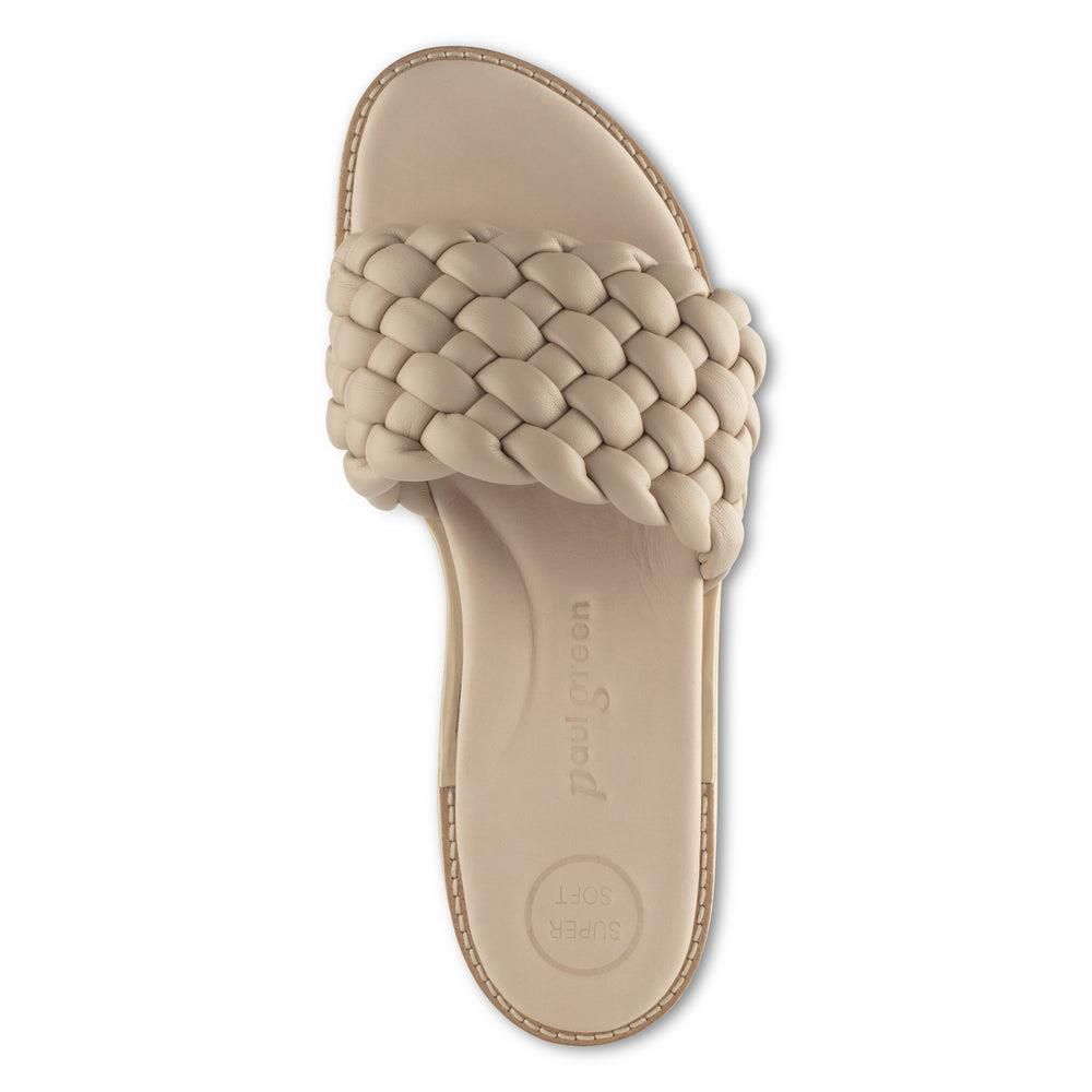 Sandales Paul Green Marcie Beige Dakar Soft Braid | PSB-9786315