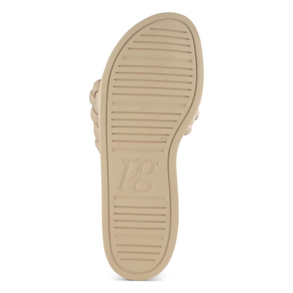 Sandales Paul Green Marcie Beige Dakar Soft Braid | PSB-9786315