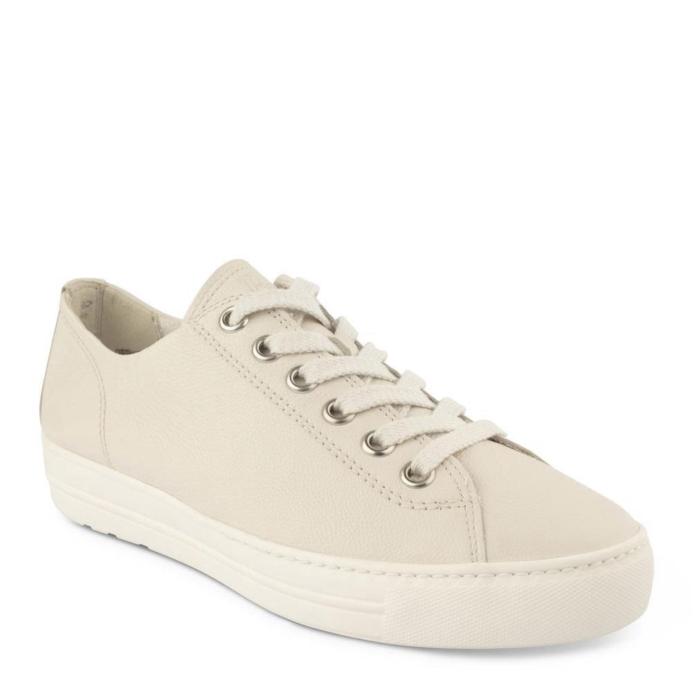 Baskets Paul Green Lilly Blanche Ivory Leather | IEV-8326245