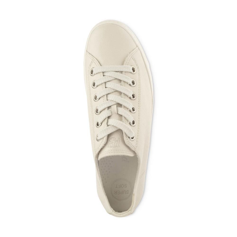 Baskets Paul Green Lilly Blanche Ivory Leather | IEV-8326245