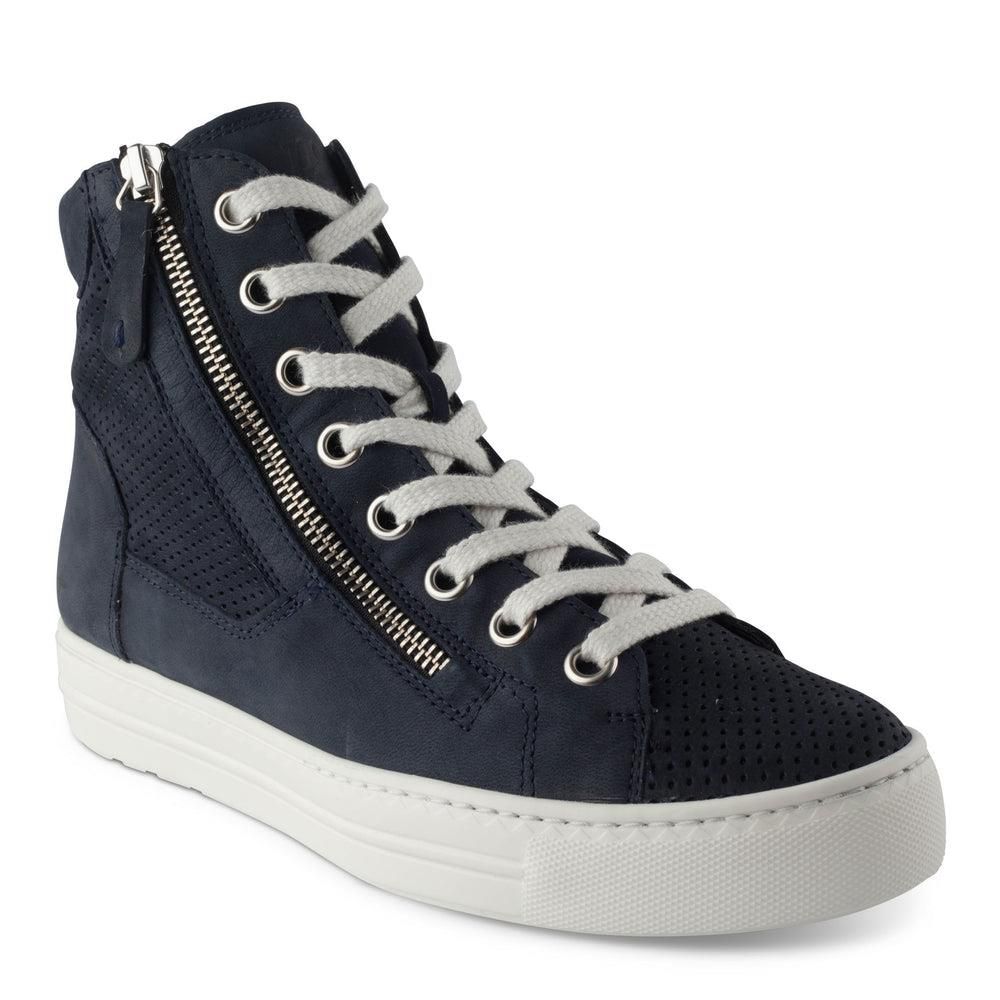 Baskets Paul Green Mac Bleu Blue Soft Nubuck | JHY-6656520