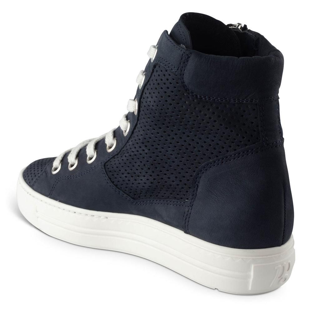 Baskets Paul Green Mac Bleu Blue Soft Nubuck | JHY-6656520