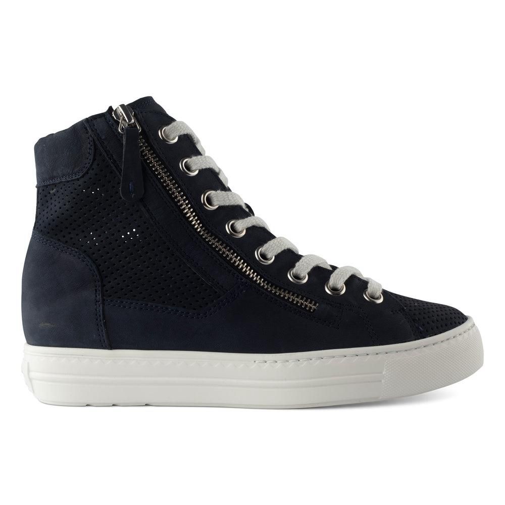 Baskets Paul Green Mac Bleu Blue Soft Nubuck | JHY-6656520